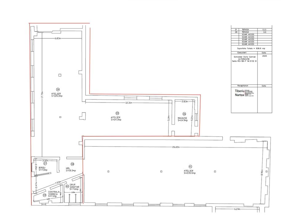 Spațiu comercial - magazie / atelier de închiriat în zona centrală a Mediașului – access auto în curte