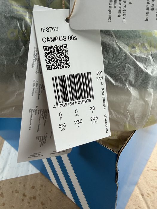 Adidas Campus OOs marimea 38, nou in cutie cu eticheta