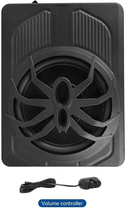 Активен субуфер под седалка 1000W LED - ултратънък авто бас