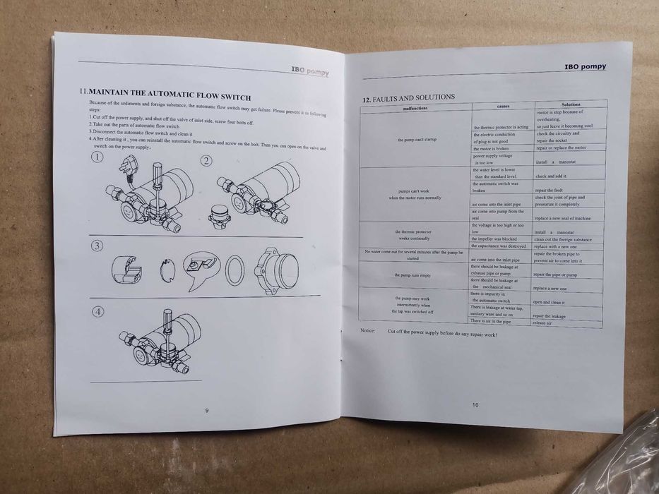 Pompa de ridicare a presiunii