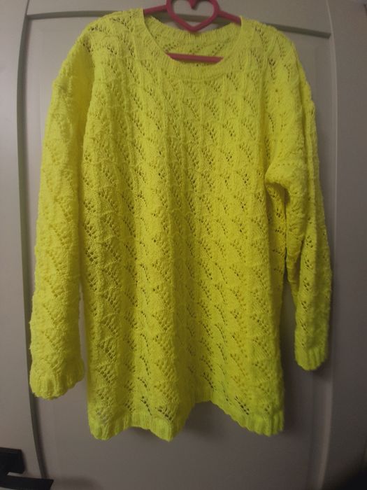 Pulover tricotat manual, mărimea XXL.