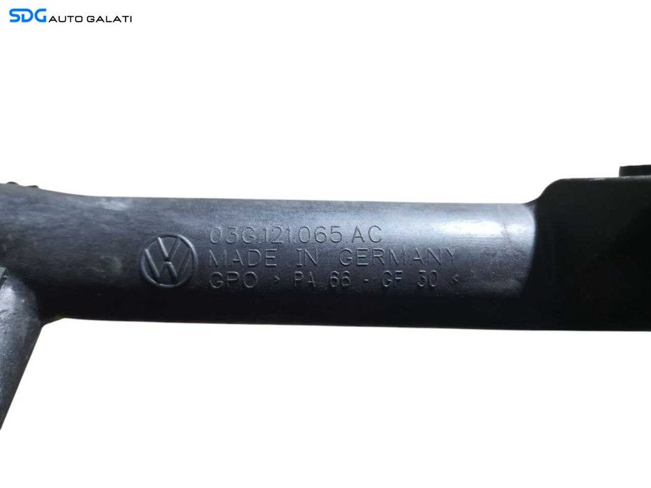 Furtun Conducta Cuplaj Apa Lichid Racire Motor Skoda Superb 2 1.9 2.0 TDI 2008 - 2013 Cod 03G121065AC [N2195]