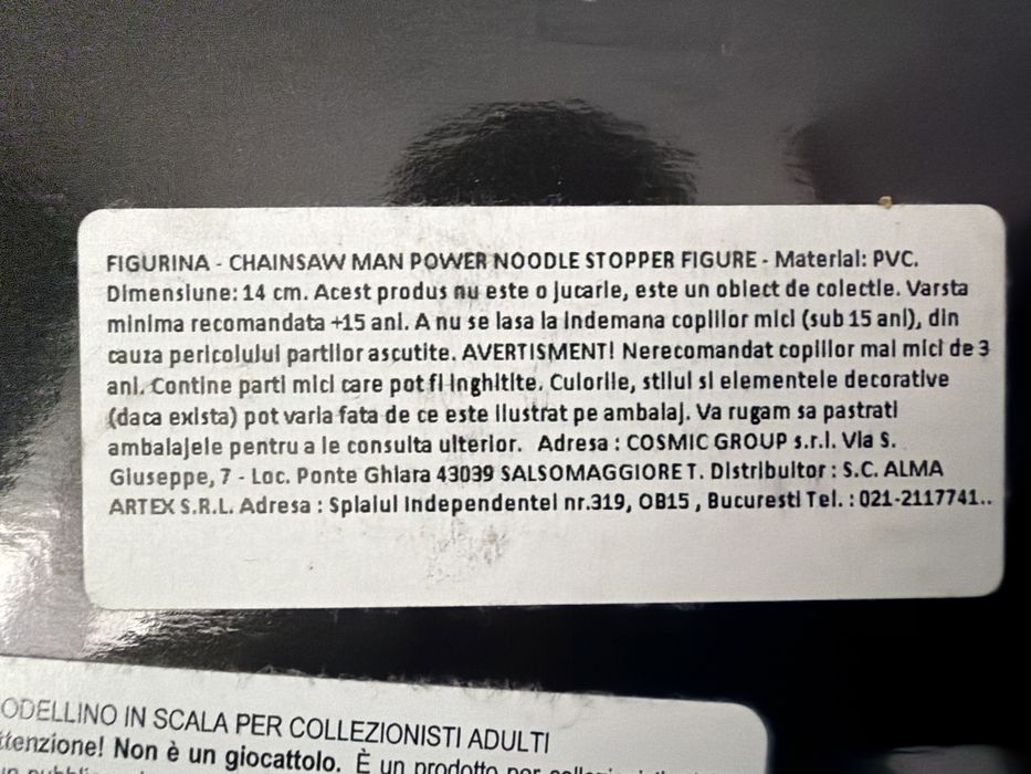 Figurina Chainsaw man: Power PVC noua, cutie putin uzata originala