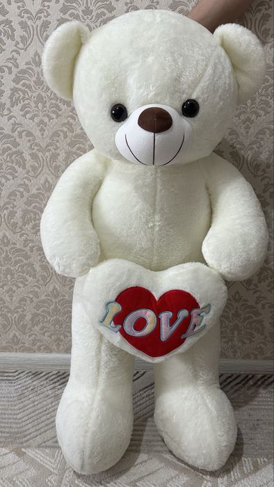 Мишка белая 85 см