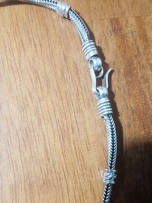 Colier argint lucrat manual