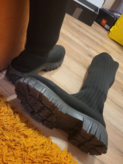 Високи дамски ботуши тип "чорап" 39 номер