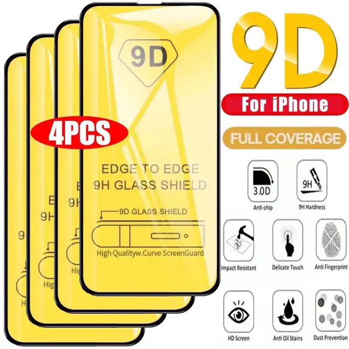 4 бр стъклен протектор Айфон 7 плюс