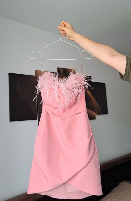 Rochie roz pudră elegantă