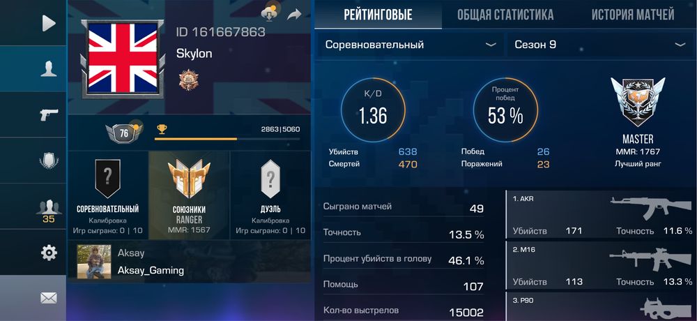 Продам аккаунт в стандоф2