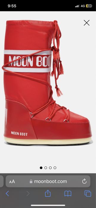 Moon boot ботуши червени 37-40