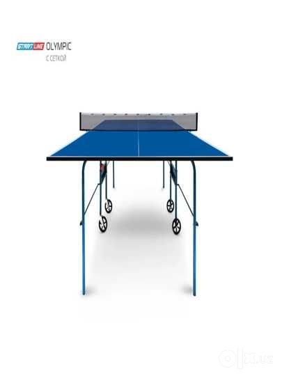 Теннисный стол Start Line Olympic синий, с сеткой