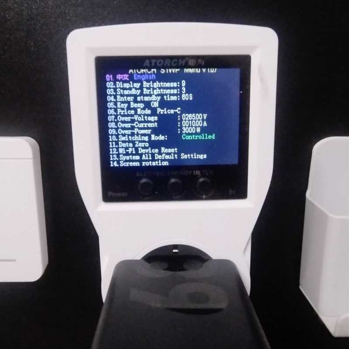 16A WiFi двутарифен смарт контакт, електромер за измерване на енергия