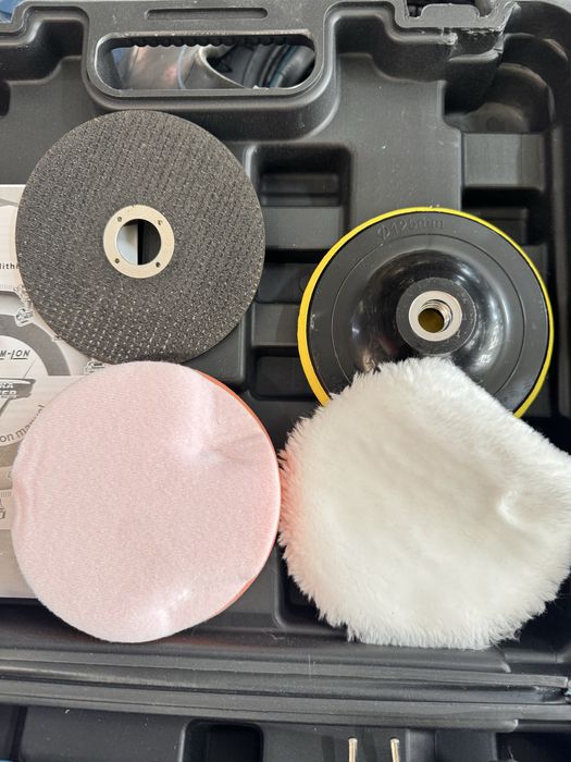 Flex polizor unghiular cu 2 acumulatori 48V 5Ah cu trusa si accesorii