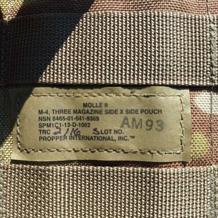 Multicam Triple Magazine Pouch, MOLLE US Military Tactical Cam USGI