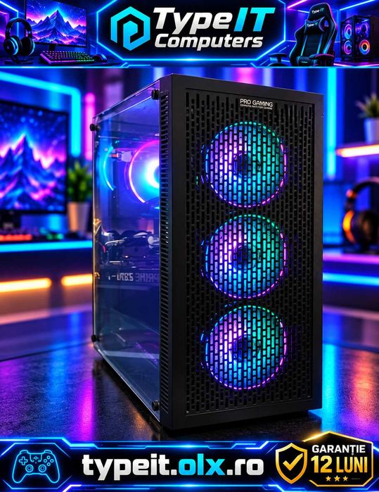 Calculator Gaming Ryzen 5500, 32GB DDR4, RTX 3060 12GB DDR6, 512 Nvme