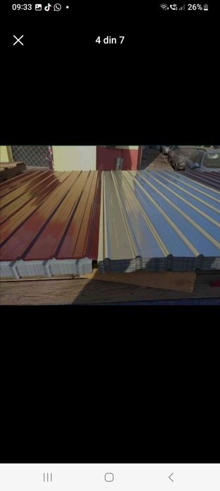 Vând tabla cutată zincata și color diferite grosimi