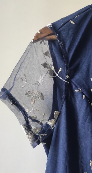 Официална синя рокля - размер L