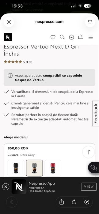 Espressor Vertuo Next D