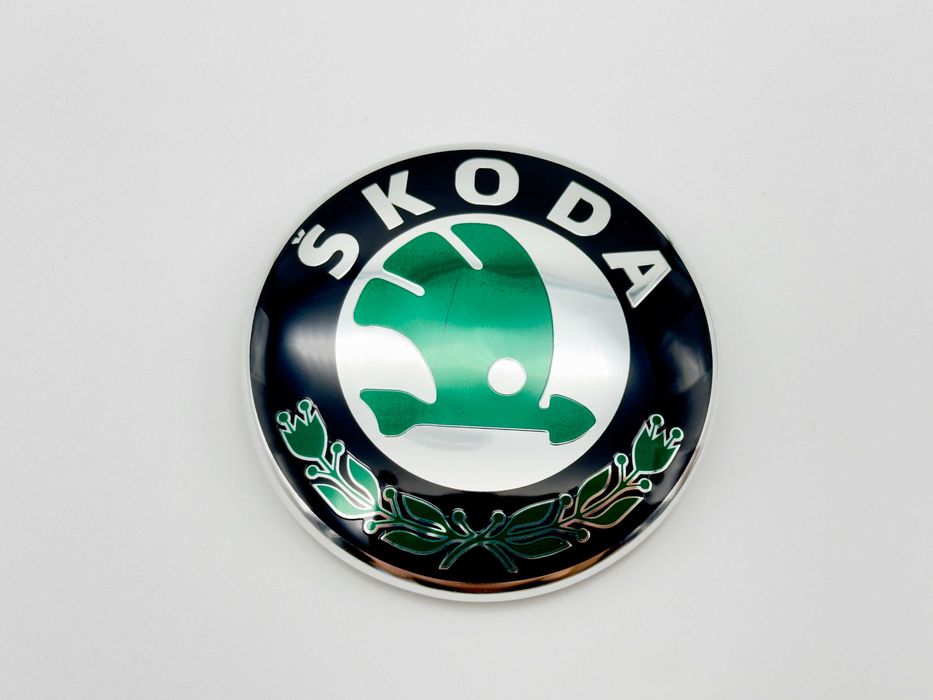 Емблема Skoda Шкода – 80мм / 90мм Octavia Superb, Fabia, Rapid, Kodiaq