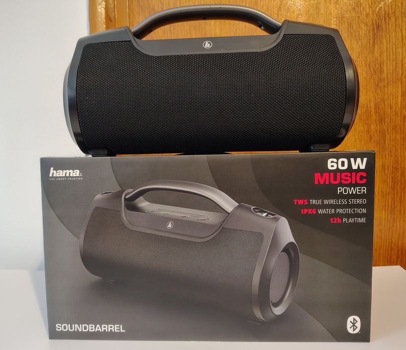 Boxa portabila Hama SoundBarrel,waterproof,60W,negru