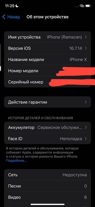 iPhone X рабочий