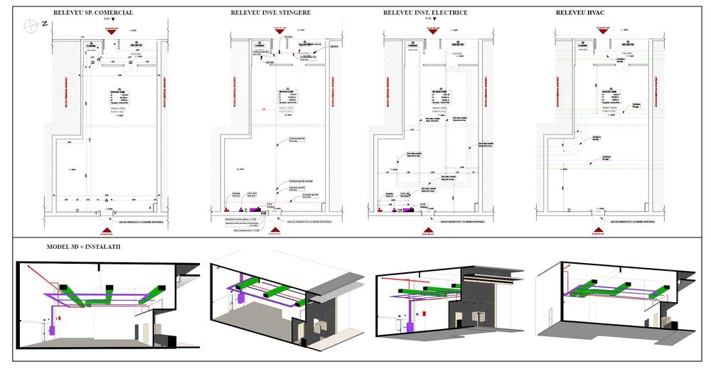 Suport tehnic externalizat – relevee, modelare 3D, tehnoredactare CAD și randări
