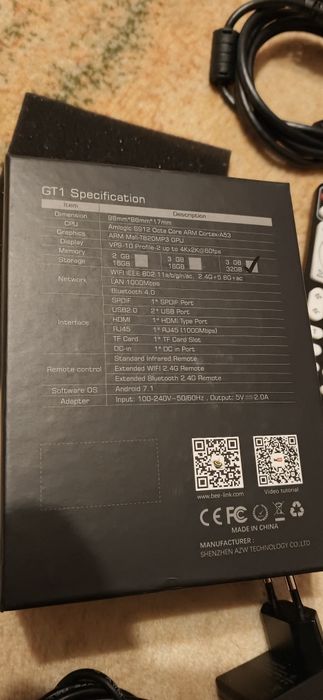 Tv box 4K Beelink GT1