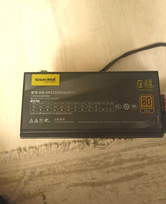 Блок питания Great Wall 1250w GOLD