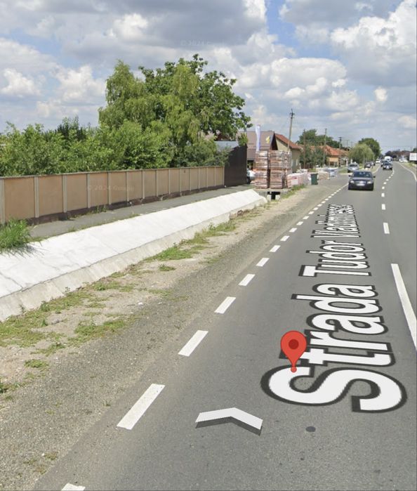 Teren intravilan 1162 mp - pozitie excelenta la intrarea in Galsa