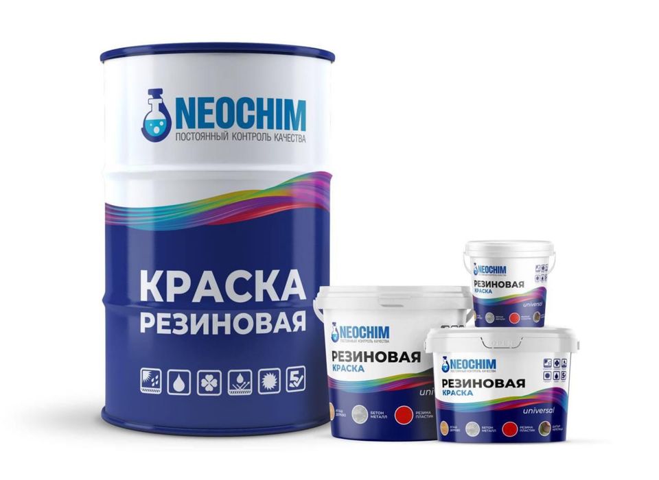Резиновая краска NEOCHIM для шифера и кровельных работ