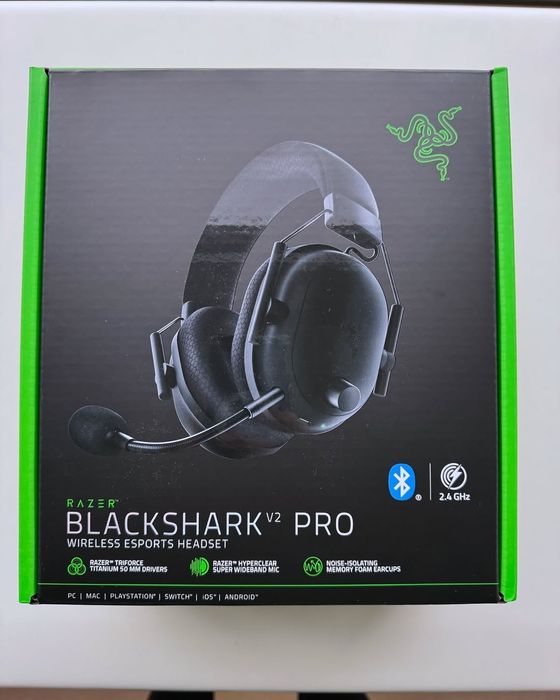 Razer blackshark v2 pro 2022 Black Беспроводные Наушники/Гарнитура