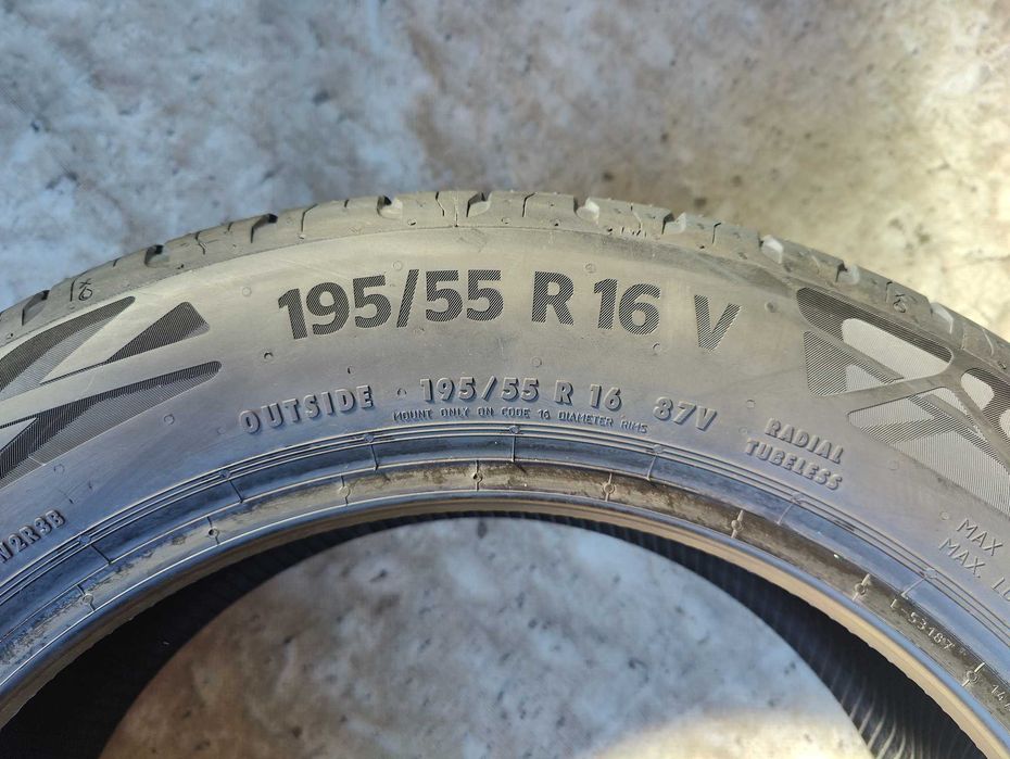 4 Нови летни гуми 195/55R16 Continental EcoContact 6 87V DOT2026