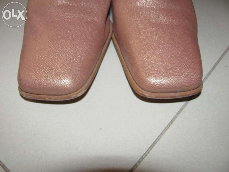 Испански златисти кожени обувки № 35