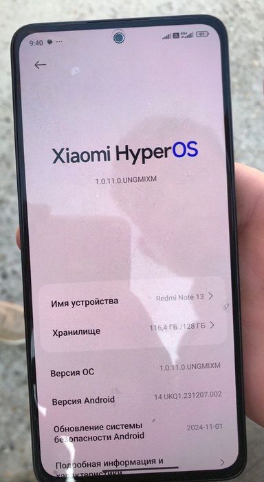 Redmi note 13 holati yangi pasport kopya beramn