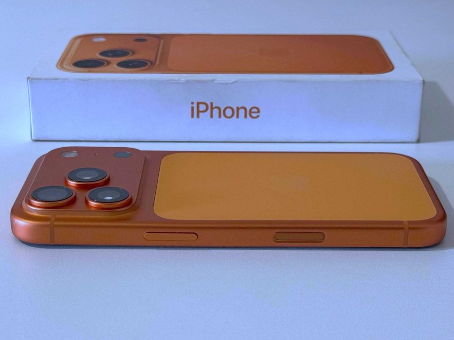 Бартер! Гаранция! Като НОВ! iPhone 17 Pro Cosmic Orange (Oранжев)