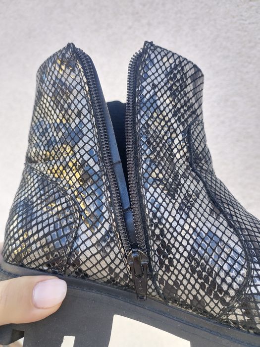 Ghete piele naturală animal print