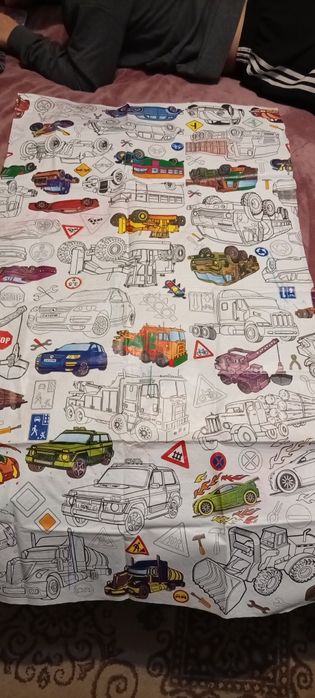 Скатерть раскраска и фартук для рисования