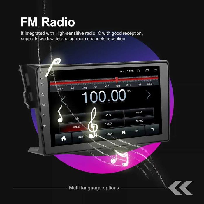 Двоен дин за Toyota RAV4 Мултимедия навигация  за RAV 4 с Android 2DIN