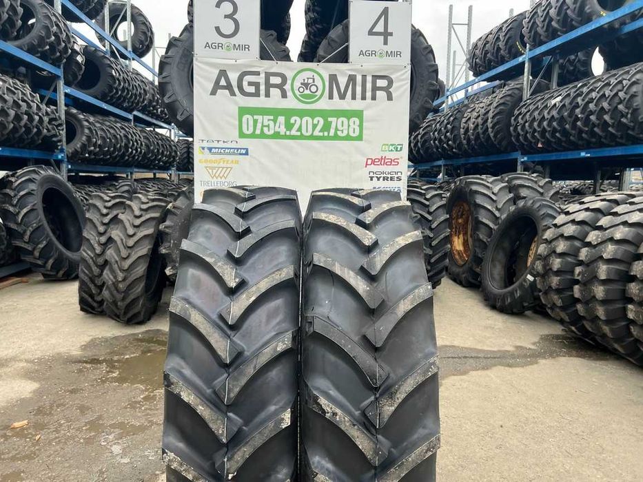 Cauciucuri noi 15.5-38 pentru tractor spate FENDT cu 12 pliuri OZKA