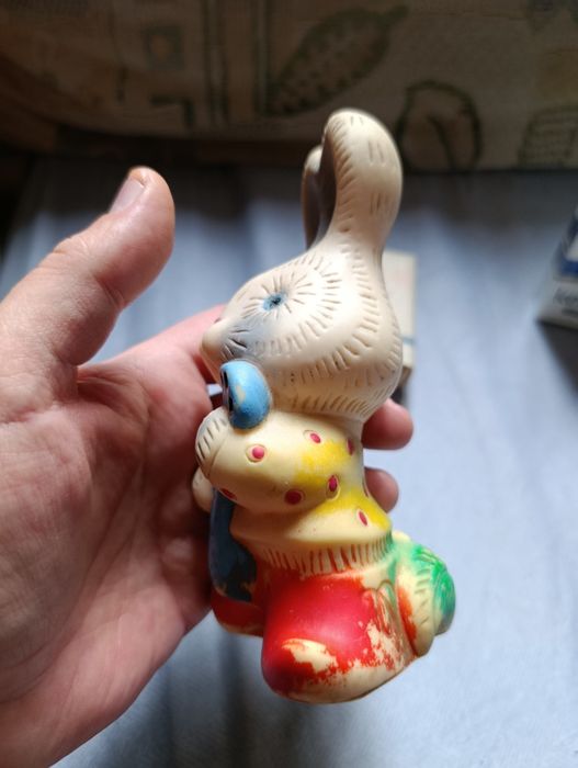 Игрушка зайчик из СССР винтаж