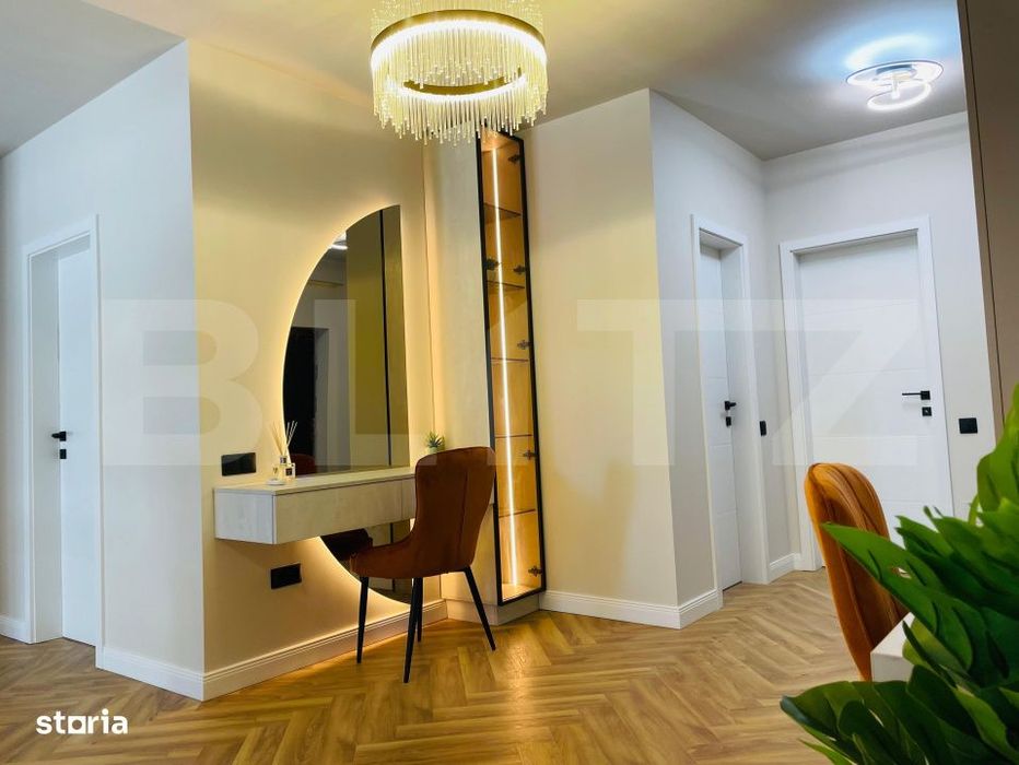 Apartament le cheie, incalzire in pardoseala, lift, 2 bai, 2 terase, p