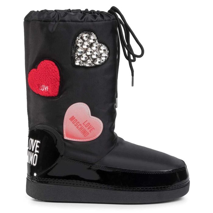 LOVE MOSCHINO № 35/36 – Дамски кожени апрески "LOVE YOU" нови етикети
