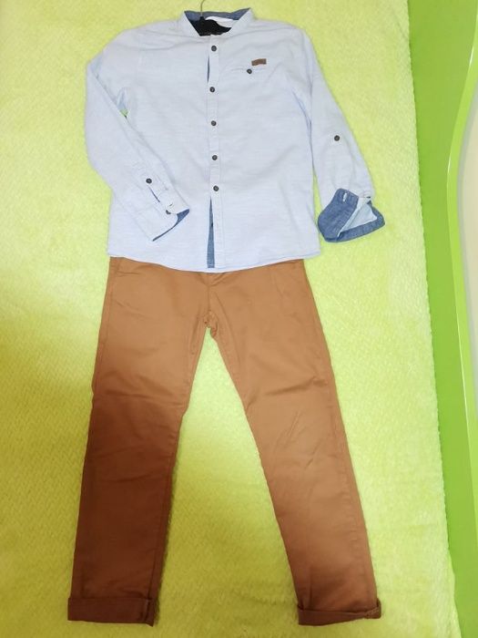 Риза и панталон тип дънки за момче на Н&М
