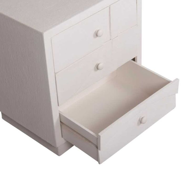 Нощно шкафче, HM18047, Бял, Мдф, 48х38х55см.