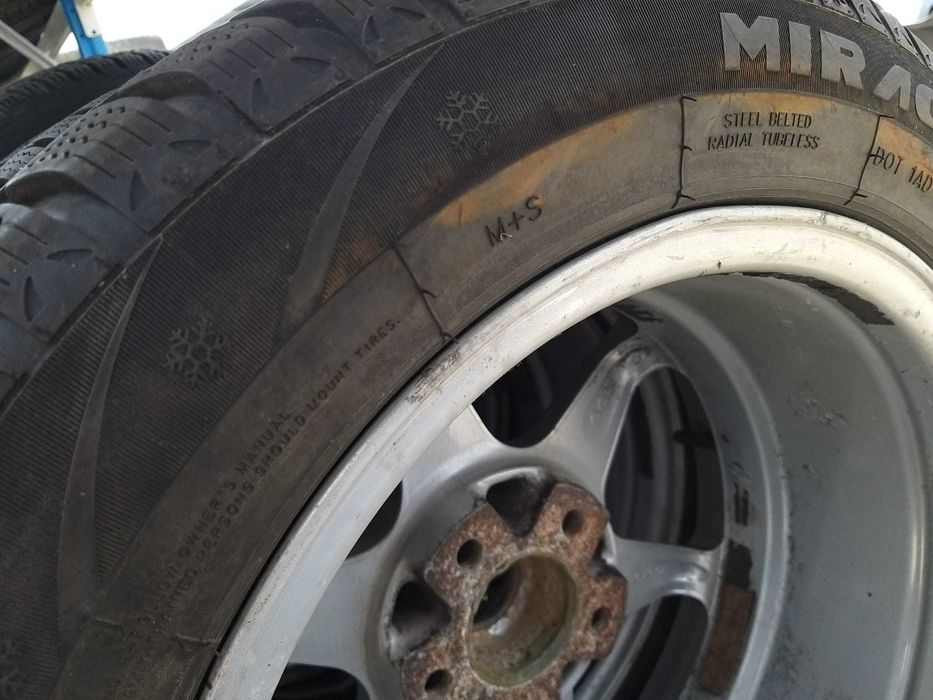 Set jante aliaj cu anvelope m+s r16 mazda 5 cr 2010