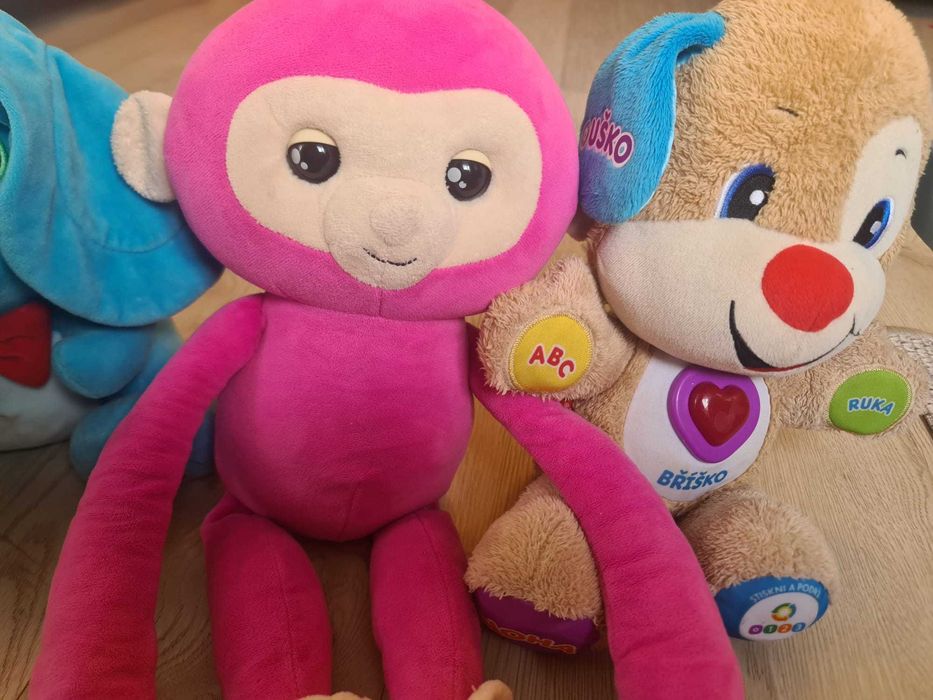 Jucarii Catel Fisher Price Elefant Cucu Bau - Maimuta Fingerlings Hugs
