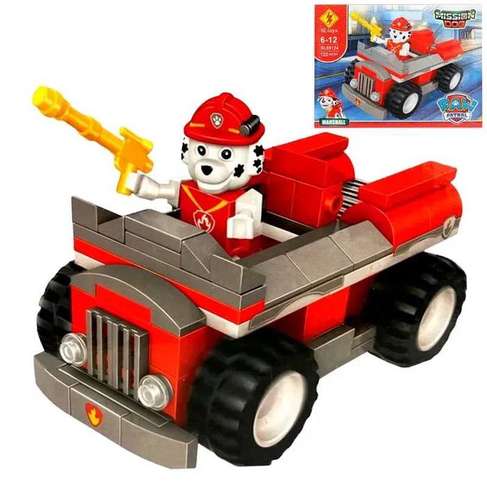 Конструктор Пес Патрул 122ч, Маршал, Роки, Зума, Рабъл