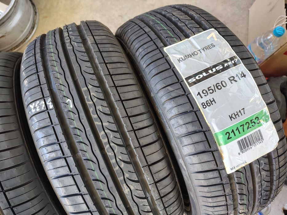 4бр.НОВИ летни гуми KUMHO 195 60 14 цена за брой