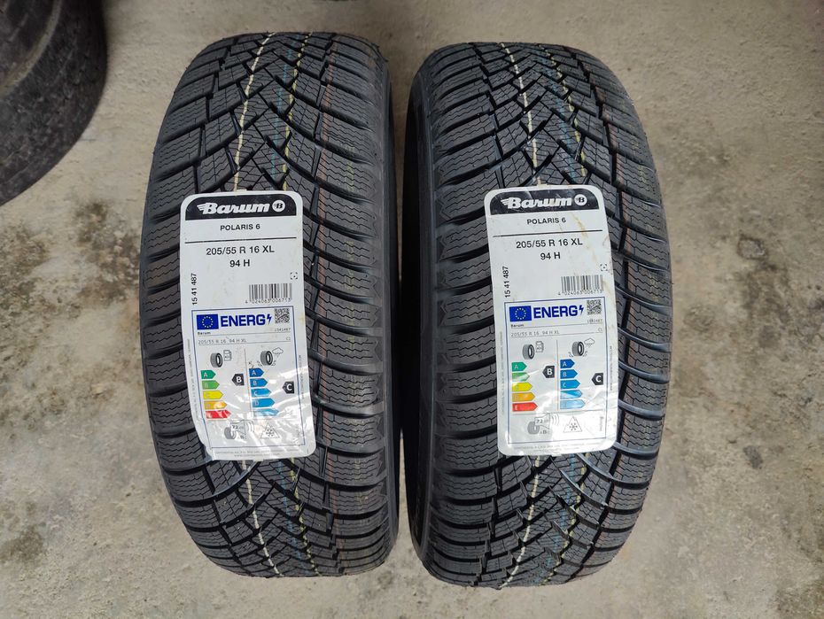 2 Нови зимни гуми 205/55R16 Barum Polaris 6 XL EV 94H DOT3725 made in Germany