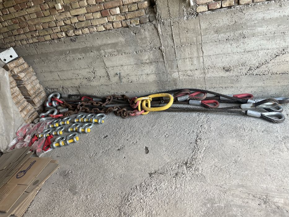 Стропы , переходники . Чалки.Новые